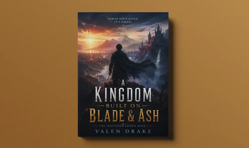 A Kingdom Built on Blade & Ash — 3D mockup
