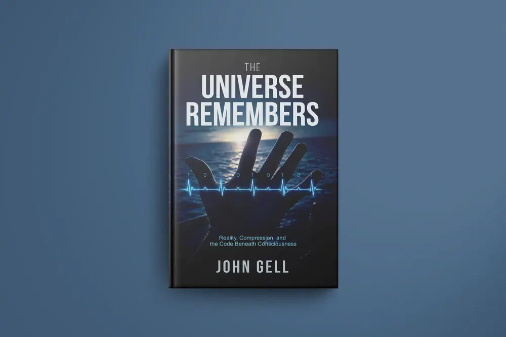 The Universe Remembers — 3D mockup