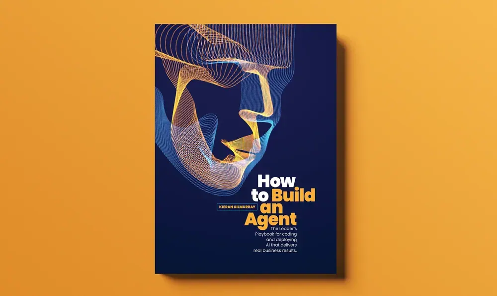 How to Build an Agent — 3D mockup